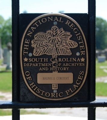 Magnolia Cemetery Marker image. Click for full size.