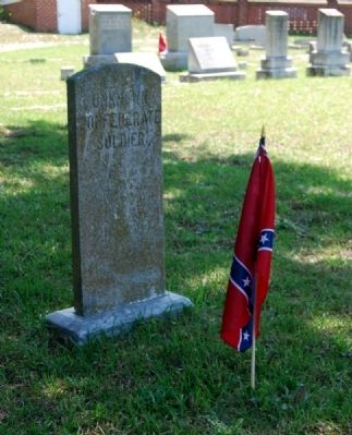 Unknown Confederate Tombstone image. Click for full size.