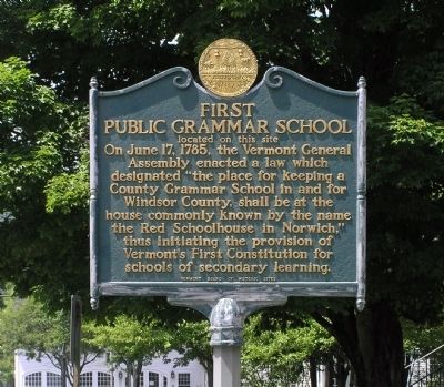 First Public Grammar School Marker image. Click for full size.