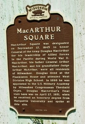 MacArthur Square Marker image. Click for full size.