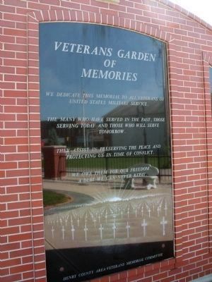 Center Panel - - Veterans Garden of Memories Marker image. Click for full size.