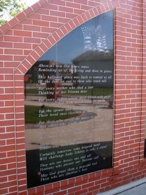 Left Large Panel - - Veterans Garden of Memories Marker image. Click for full size.
