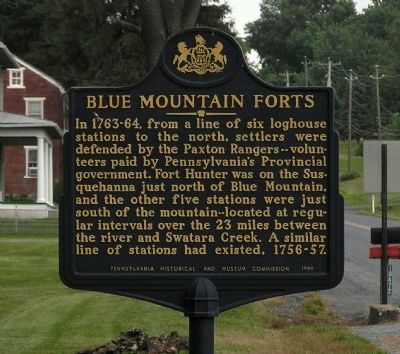 Blue Mountain Forts Marker image. Click for full size.
