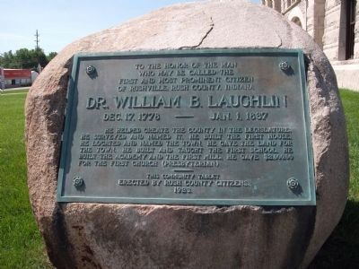 Dr. William B. Laughlin Marker. Click for full size. Dr. William B. Laughlin Marker image. Click for full size.