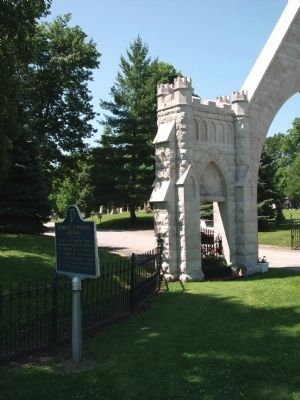 Wendell L. Willkie, Marker - & - 'East Hill Cemetery' Entrance. Click for full size. Wendell L. Willkie, Marker - & - 'East Hill Cemetery' Entrance image. Click for full size.