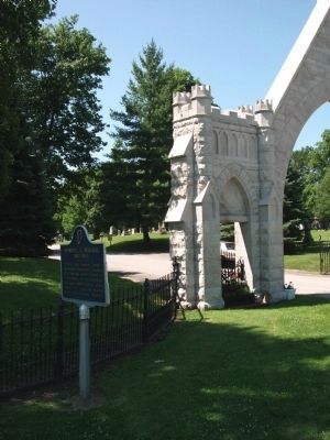 Wendell L. Willkie, Marker - & - 'East Hill Cemetery' Entrance image. Click for full size.