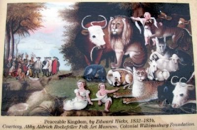 <i>The Peaceable Kingdom</i> Photo on Marker image. Click for full size.