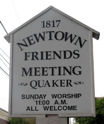 Friends Meeting Sign image. Click for full size.