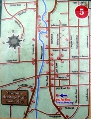 Walking Tour Map on Marker image. Click for full size.