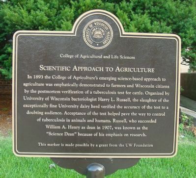Scientific Approach to Agriculture Marker image. Click for full size.