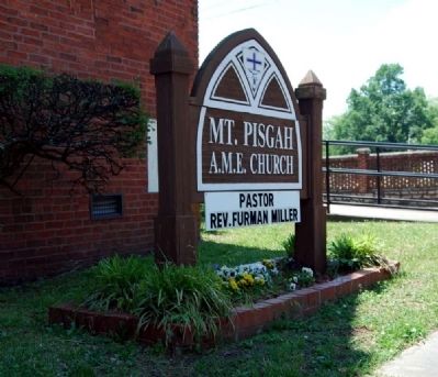 Mount Pisgah A.M.E. Church Sign image. Click for full size.