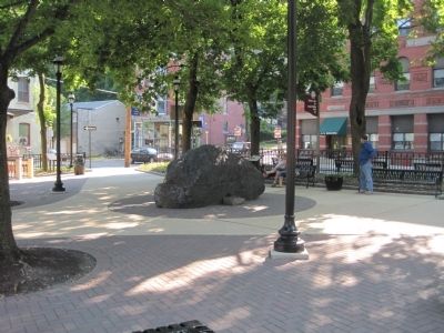 Anthracite Boulder and Marker image. Click for full size.