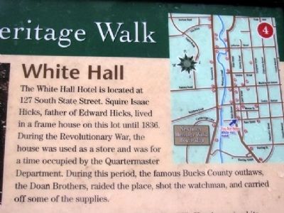Partial White Hall Marker [needs replaced] image. Click for full size.