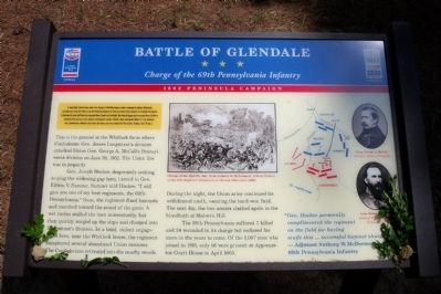 Battle of Glendale CWT Marker image. Click for full size.