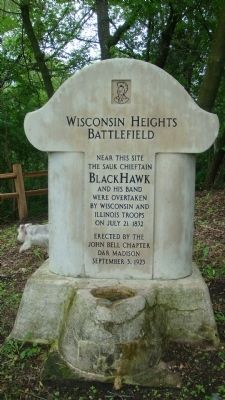 Wisconsin Heights Battlefield Marker image. Click for full size.