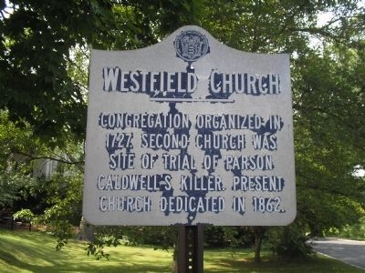Westfield Church Marker image. Click for full size.