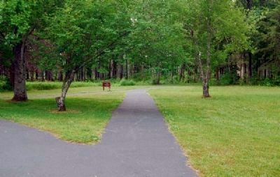 Paved Walking Path Leading from the January 17, 1781 Marker to Green River Road. Click for full size. Paved Walking Path Leading from the January 17, 1781 Marker to Green River Road image. Click for full size.