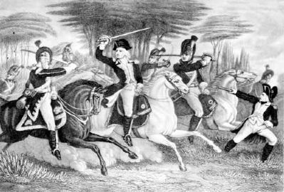 Washington's Dragoons at the Battle of Cowpens. Click for full size. Washington's Dragoons at the Battle of Cowpens image. Click for full size.