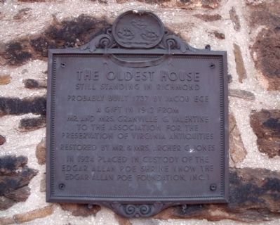 The Oldest House Marker image. Click for full size.