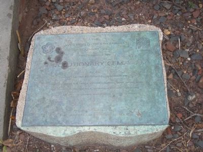 Revolutionary Cemetery Marker. Click for full size. Revolutionary Cemetery Marker image. Click for full size.
