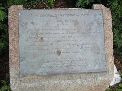 Meeting House Marker. Click for full size. Meeting House Marker image. Click for full size.