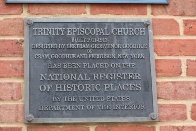 Trinity Episcopal Church Marker. Click for full size. Trinity Episcopal Church Marker image. Click for full size.
