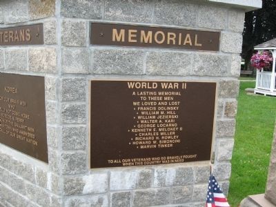 East Lyme Veterans Memorial. Click for full size. East Lyme Veterans Memorial image. Click for full size.