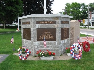 East Lyme Veterans Memorial. Click for full size. East Lyme Veterans Memorial image. Click for full size.