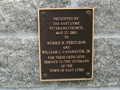 Small Plaque on the Back of the Monument. Click for full size. Small Plaque on the Back of the Monument image. Click for full size.