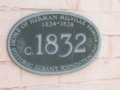 Herman Melville House Plaque image. Click for full size.