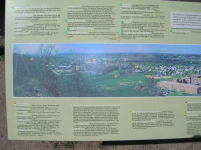 A Panoramic View of American History Marker - LEFT image. Click for full size.