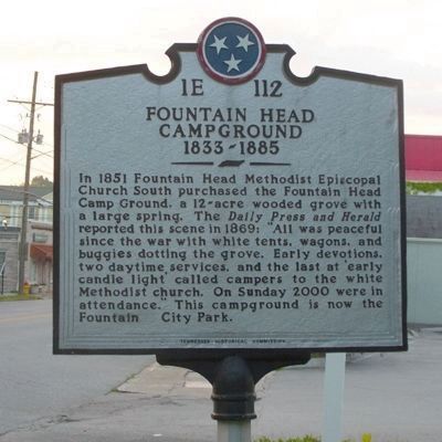 Fountain Head Campground Marker image. Click for full size.