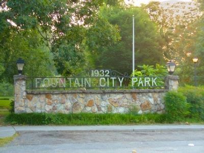 Fountain City Park entrance image. Click for full size.