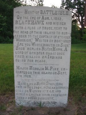Head of Battle Isle Marker image. Click for full size.