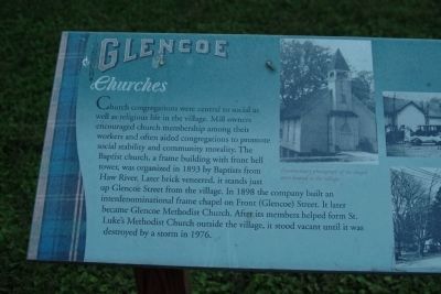 Glencoe - Churches Marker image. Click for full size.