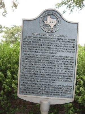 Early Odem Area Schools Marker image. Click for full size.