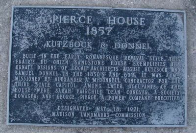 Pierce House Marker image. Click for full size.