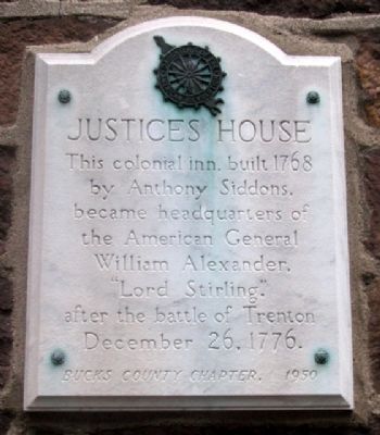 Justices House Marker image. Click for full size.
