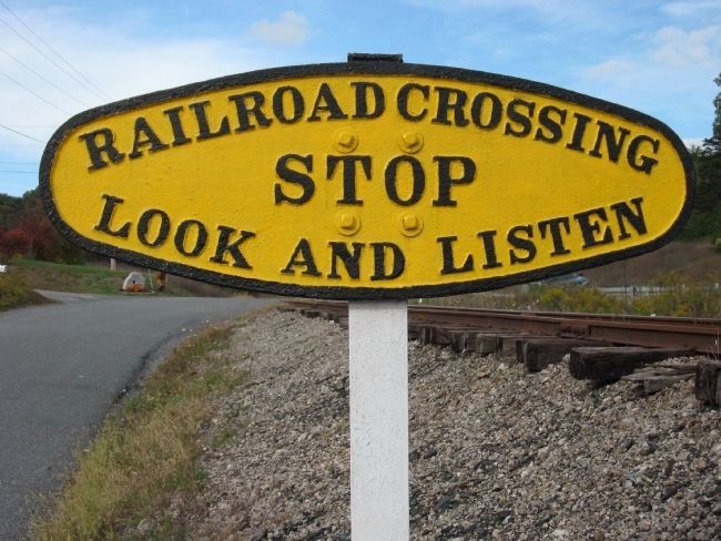 East Broad Top Railroad Crossing Warning. image. Click for full size.