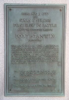 Stars & Stripes First Flew in Battle Marker image. Click for full size.