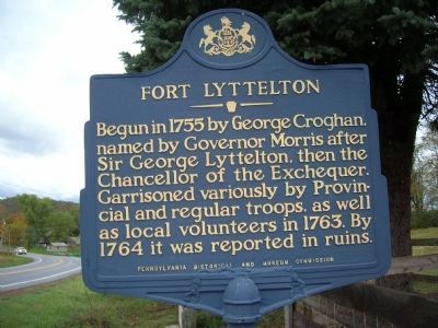 Fort Lyttelton Marker. Click for full size. Fort Lyttelton Marker image. Click for full size.