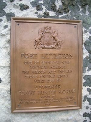 Fort Littleton Marker image. Click for full size.