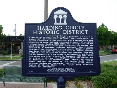 Harding Circle Historic District Marker image. Click for full size.