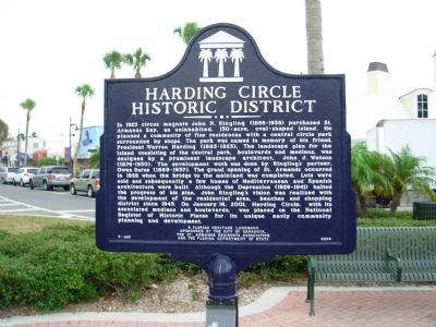 Harding Circle Historic District Marker image. Click for full size.