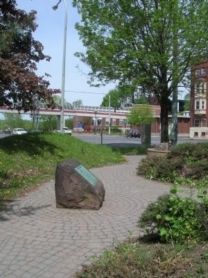 Southwest Corner of Stockade Marker, Former Location image. Click for full size.