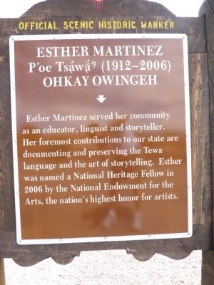 Esther Martinez Marker image. Click for full size.