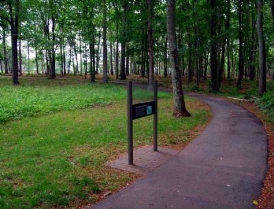 Form the Line of Battle Marker -<br>Paved Walking Path Leading to the Marker image. Click for full size.