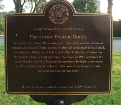Preventing Endemic Goiter Marker. Click for full size. Preventing Endemic Goiter Marker image. Click for full size.