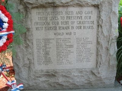 Hawthorne World War II Monument image. Click for full size.