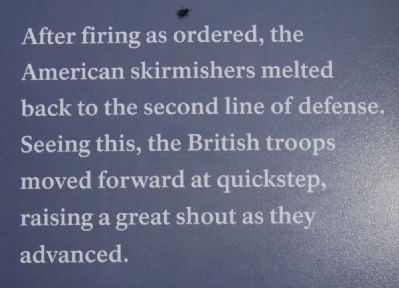 Skirmishers Retreat, British Advance Marker image. Click for full size.